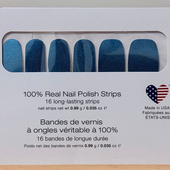 New Color Street “Space Case” Metalic Galactic Blue Shimmer Nail Strips - Picture 1 of 7